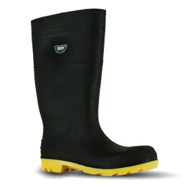 Team INDBY-12 Size 12 Yellow Industrial Steel Toe Gumboots