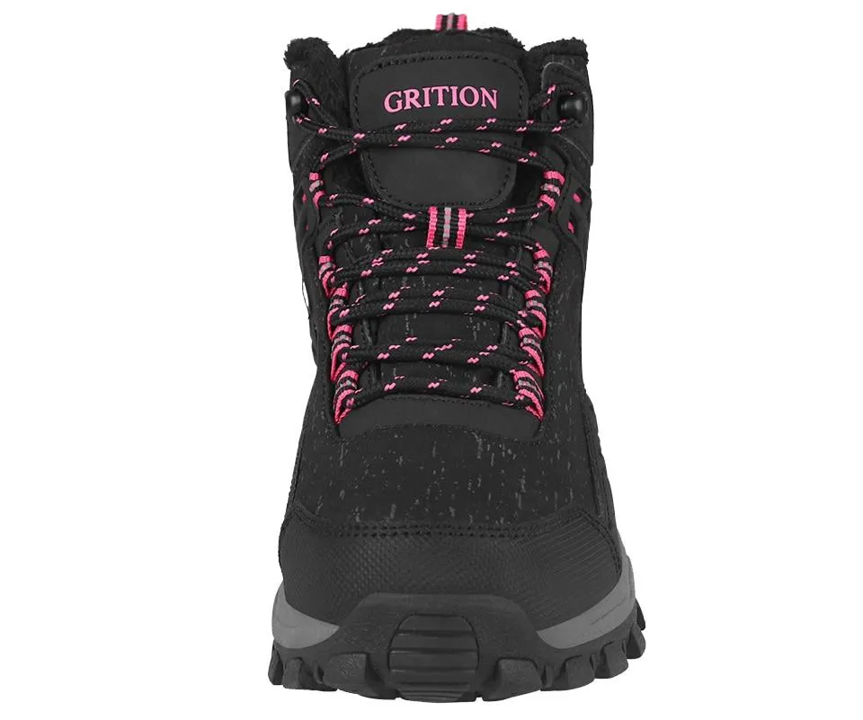Women Winter Hiking Boots Waterproof Platform Ankle Sports Shoes PU