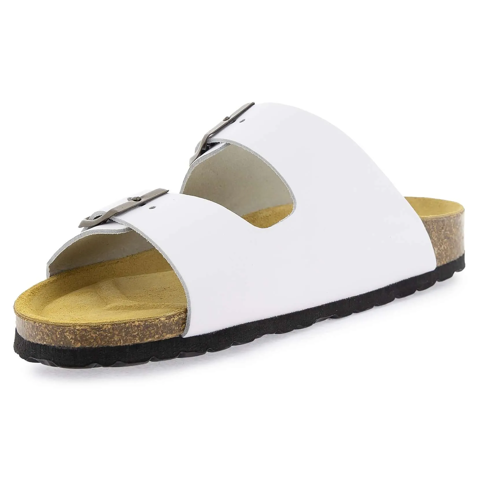 Womens Malaga Adjustable Sandals - White