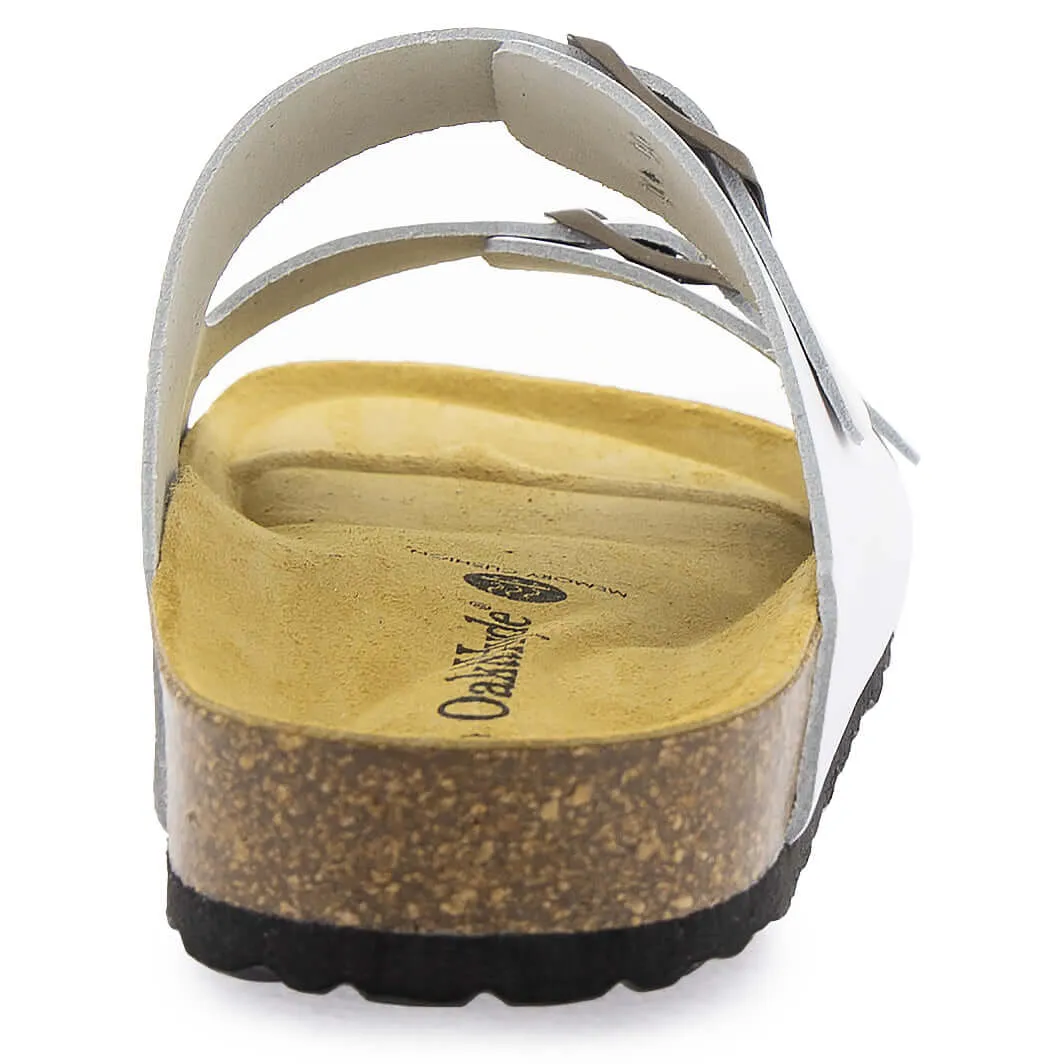 Womens Malaga Adjustable Sandals - White