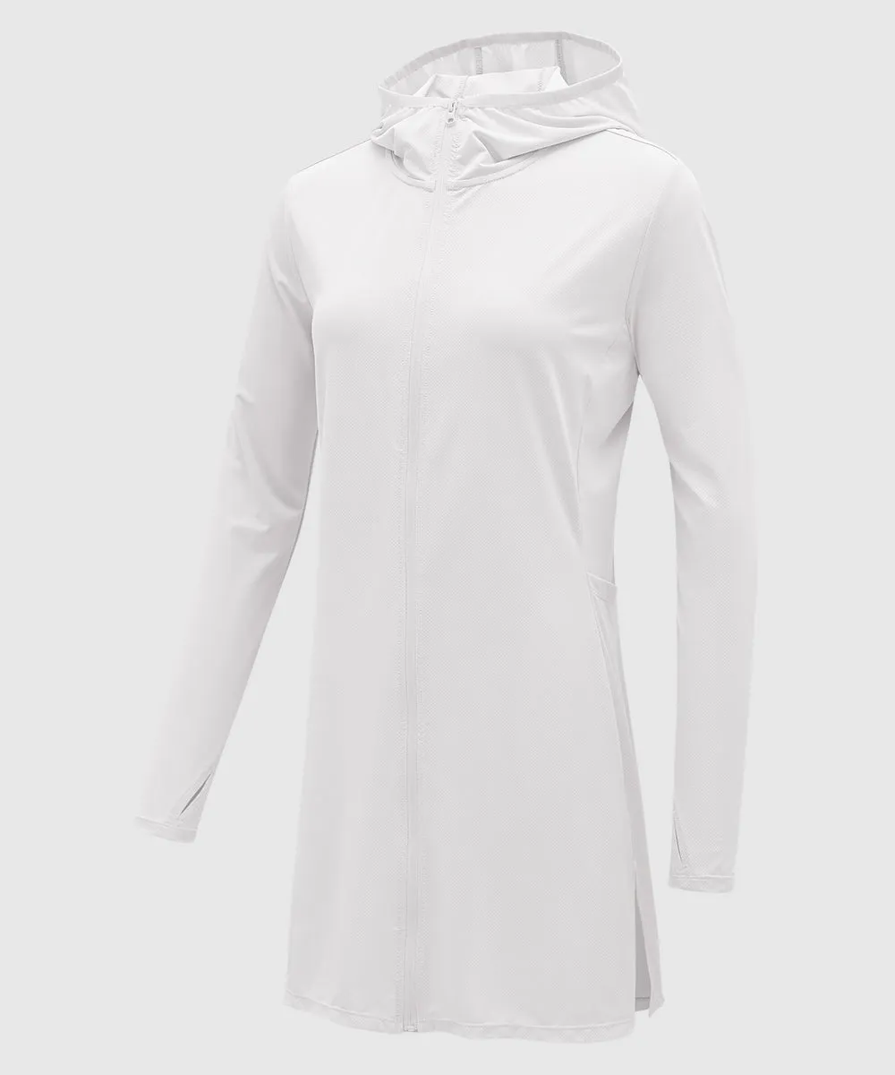 Women's UPF 50  Swimsuit Cover-up Long Coat