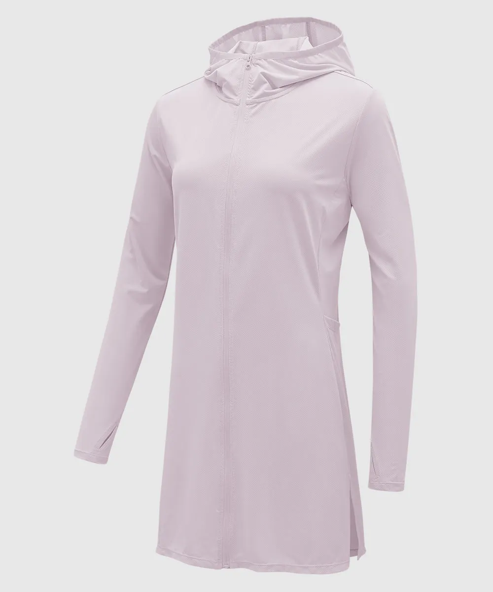 Women's UPF 50  Swimsuit Cover-up Long Coat