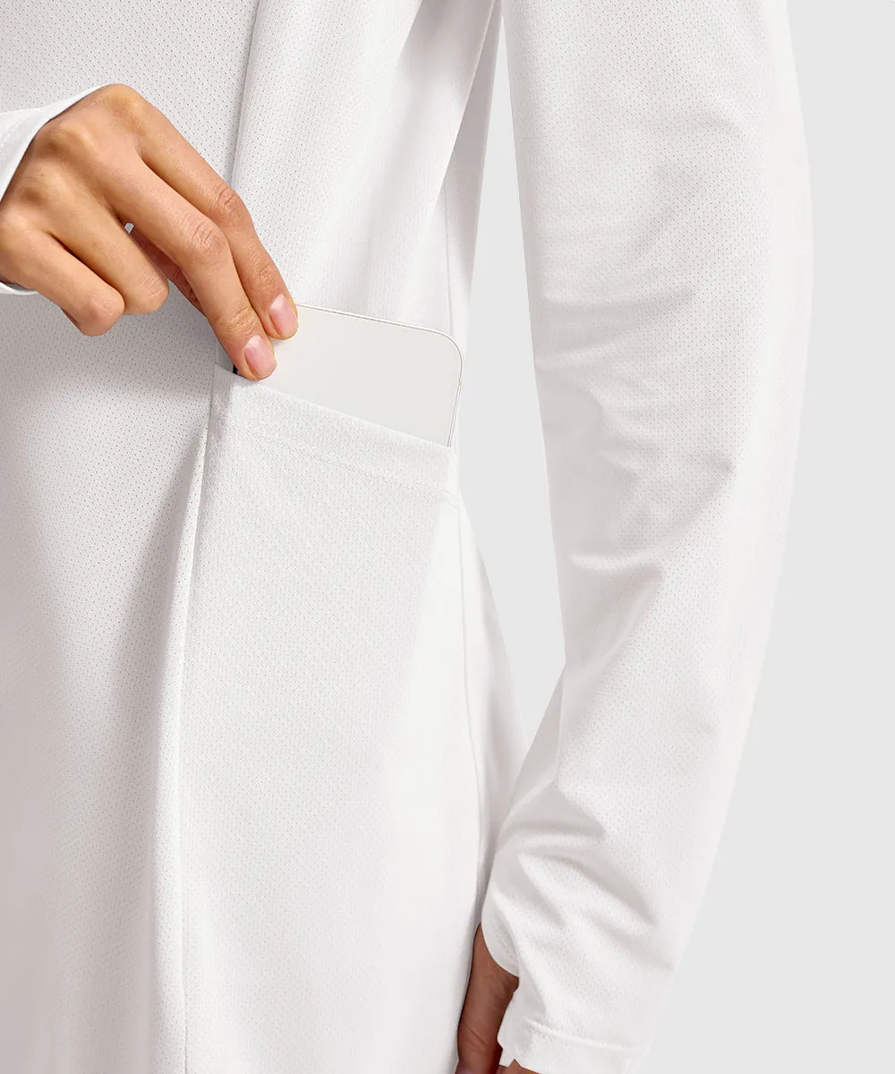 Women's UPF 50  Swimsuit Cover-up Long Coat