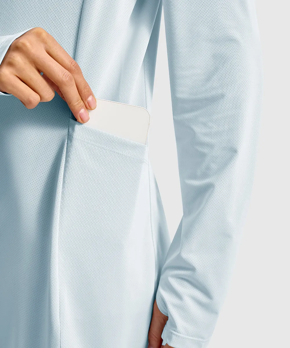 Women's UPF 50  Swimsuit Cover-up Long Coat
