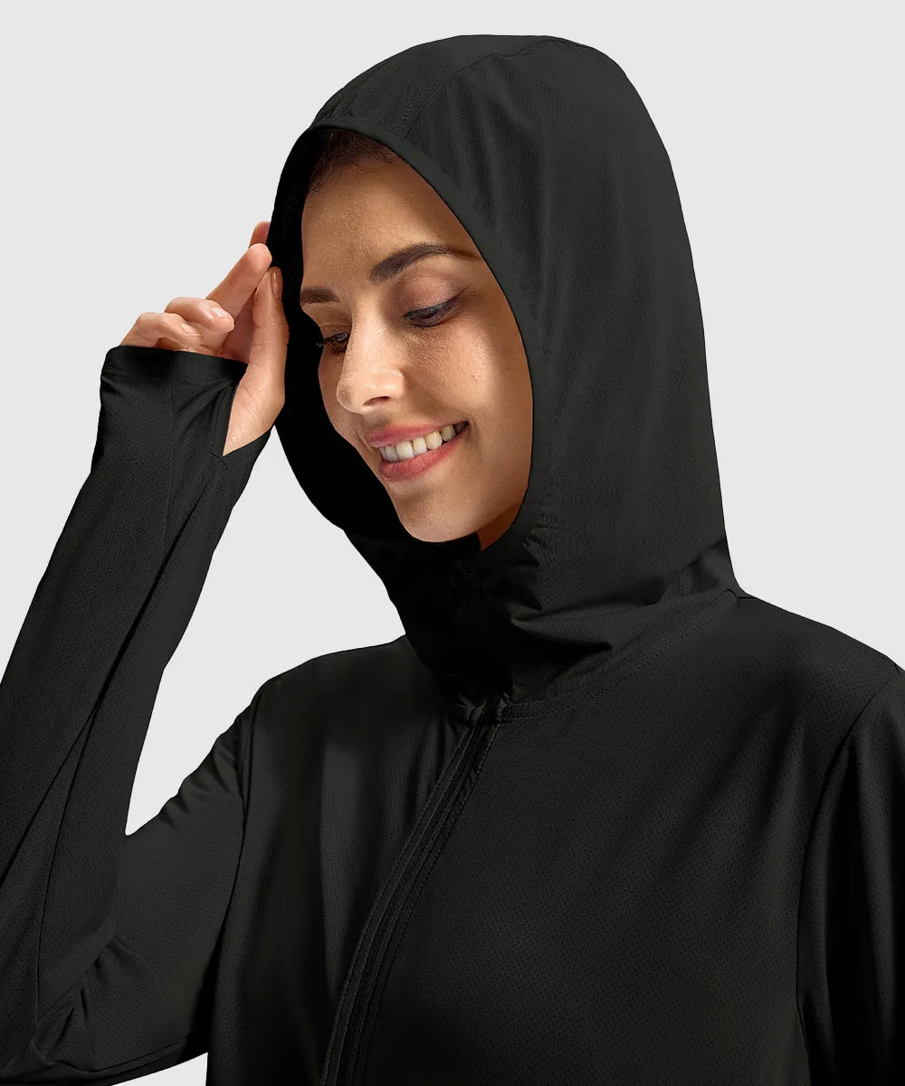 Women's UPF 50  Swimsuit Cover-up Long Coat